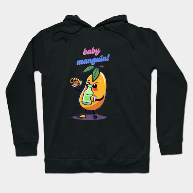 baby manguin, baby bottle, tender sticker Hoodie by Albertv25